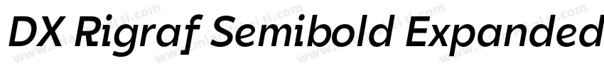 DX Rigraf Semibold Expanded字体转换
